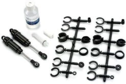 Traxxas Tra2660 Big-bore Shocks (long) (hard-anodized & PTFE-coated T6 Aluminum) (assembled With TiN Shafts) W/o Springs (rear) (2)