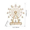 Rolife 3D Wooden Puzzle For Adults,Mechanical DIY Crafts Kits For Kids,Ferris Wheels Music Model Kits To Build,Brain Teaser Puzzles For Boys And Girls