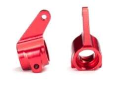 Tra3636x Traxxas Aluminum Steering Blocks W/Ball Bearings (Red) (2)