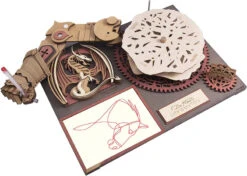 Da Vinci's Drawmaton - The Slayer - Mechanical Wooden Model Kit | Rokr -Arrma Store 444444 99339.1668961024