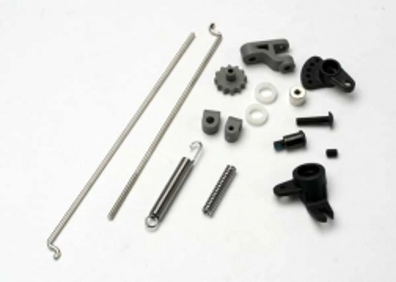 Traxxas Tra5368 Linkage Set, Throttle & Brake, Revo® (includes Servo Horns, Rod Guides, Brake Spring, Brake Adjustment Dial, Brake Lever, Rods (wires), Bellcrank, Throttle Return Spring, Hardware) 1 Traxxas Tra5368 Linkage Set, Throttle & Brake, Revo® (includes Servo Horns, Rod Guides, Brake Spring, Brake Adjustment Dial, Brake Lever, Rods (wires), Bellcrank, Throttle Return Spring, Hardware)