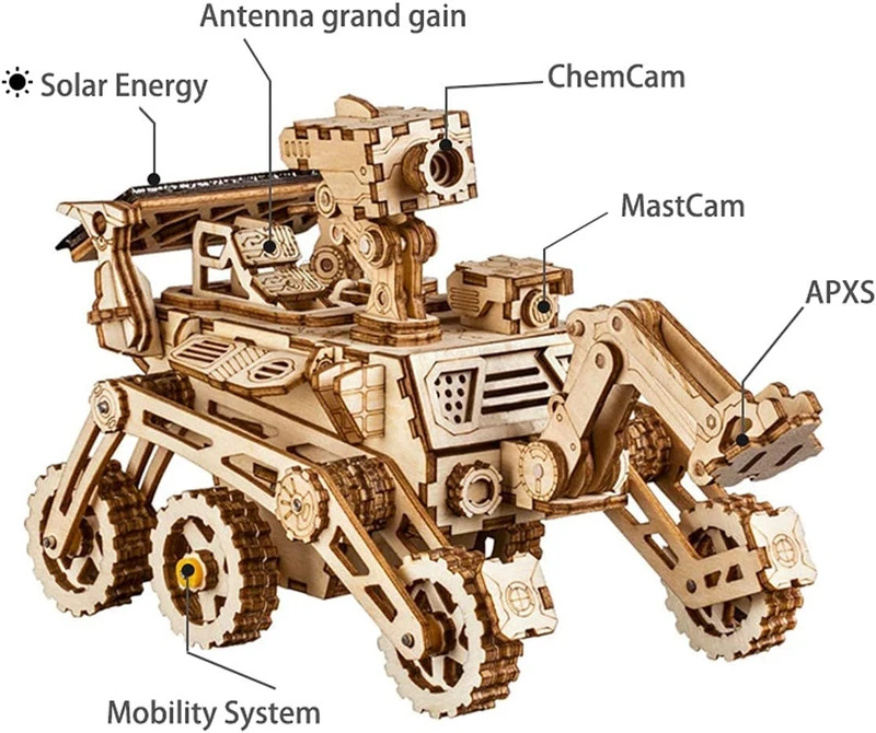 ROKR 3D Wooden Puzzle Solar Power Kits 3 ROKR 3D Wooden Puzzle Solar Power Kits - Image 3