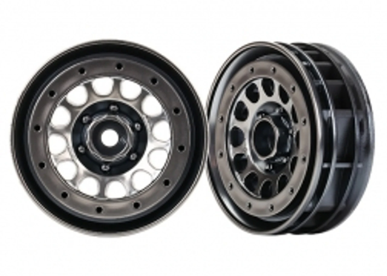 Traxxas Tra8173 Wheels, 1.9", Method Race Wheels® 105 Beadlock (black Chrome, Beadlock) (beadlock Rings Sold Separately) 1 Traxxas Tra8173 Wheels, 1.9", Method Race Wheels® 105 Beadlock (black Chrome, Beadlock) (beadlock Rings Sold Separately)