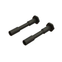 Steel Steering Post 6x42mm Black (2) ARA340186
