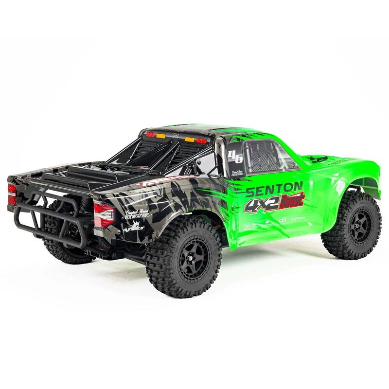Arrma ARA4103SV4T1 1/10 SENTON 4X2 BOOST MEGA 550 Brushed Short Course Truck RTR With Battery & Charger, Green 4 Arrma ARA4103SV4T1 1/10 SENTON 4X2 BOOST MEGA 550 Brushed Short Course Truck RTR With Battery & Charger, Green - Image 4