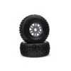 ARA550069 1/8 DBoots Fortress Front/Rear 2.4/3.3 Pre-Mounted Tires, 17mm Hex, Gunmetal (2)