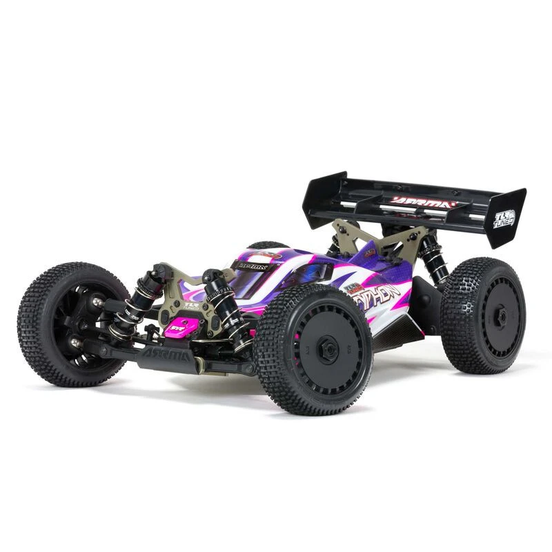 Arrma 1/8 TLR Tuned TYPHON 4WD Roller Buggy, Pink/Purple ARA8306 6 Arrma 1/8 TLR Tuned TYPHON 4WD Roller Buggy, Pink/Purple ARA8306 - Image 6