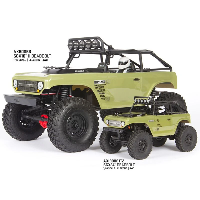 Axial 1/24 SCX24 Deadbolt 4WD Rock Crawler Brushed RTR *GREEN (ALT AXI90081T2) 7 Axial 1/24 SCX24 Deadbolt 4WD Rock Crawler Brushed RTR *GREEN (ALT AXI90081T2) - Image 7