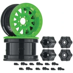 Axial 1/10 Method IFD 2.2 Beadlock Wheels, 12mm Hex, Green (2) ( Ax31363 ) AXIC8077