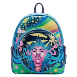 Loungefly - Jimi Hendrix Psychedelic Landscape Glow In The Dark Mini Backpack Jhbk0001 -Arrma Store JHBK0001 1 25739.1680038656