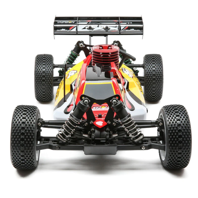 LOSI 1/8 8IGHT 4WD Buggy Nitro RTR, V2 Los04010v2Red/Yellow (ALT LOS04010) 16 LOSI 1/8 8IGHT 4WD Buggy Nitro RTR, V2 Los04010v2Red/Yellow (ALT LOS04010) - Image 16