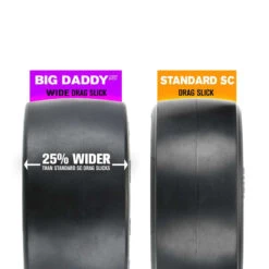 Big Daddy 2.2"/3.0" Wide Drag Slick MC (Clay) Tires (2): Short Course PRO1018417