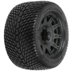 PRO117710 1/8 Road Rage F/R 3.8" MT Tires Mounted 17mm Blk Raid (2)
