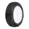 1/16 Wedge Front Mini Pre-Mounted Tires 8mm (2) White PRO829813