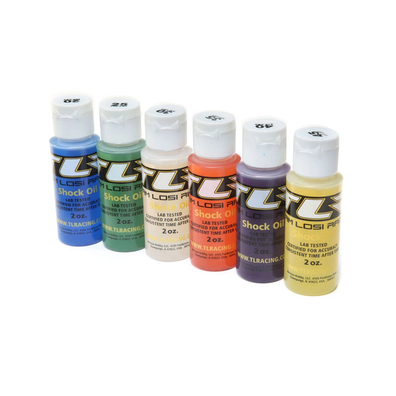 LOSI TLR74020 Shock Oil, 6Pk, 20, 25, 30, 35, 40, 45, 2oz 1 LOSI TLR74020 Shock Oil, 6Pk, 20, 25, 30, 35, 40, 45, 2oz