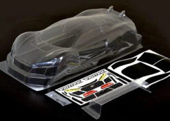 EXO1863 R TEK 1/10 USGT Race Clear Lexan Body, W/ Wing 190mm 1/10 GT Polycarbonate Body And Wing Set.