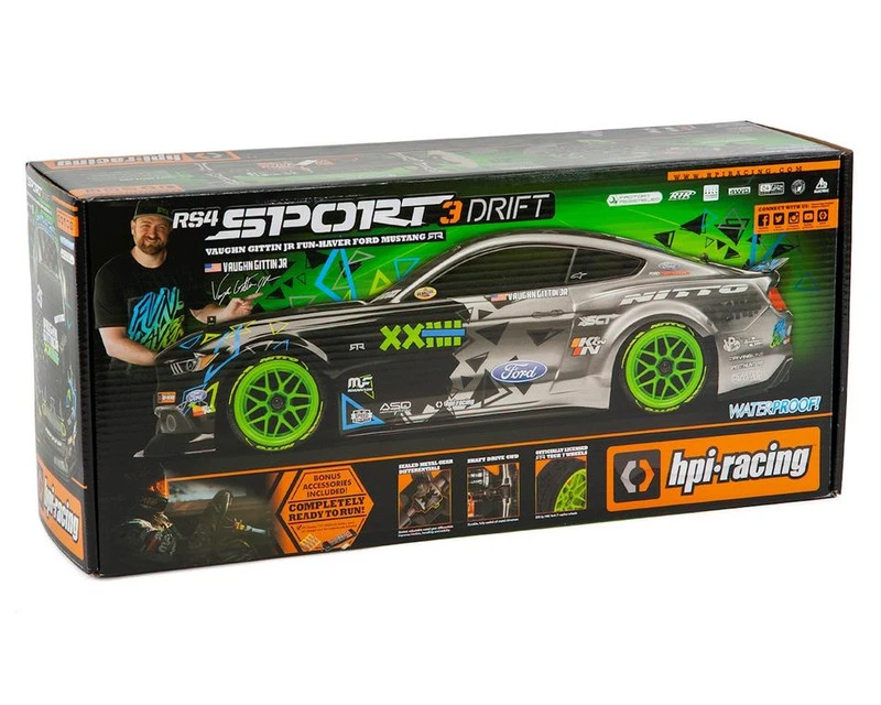 HPI115984 HPI Racing - RS4 SPORT 3, Vaughn Gitten Jr, FORD MUSTANG, 1/10 Scale, W/ 2.4GHz Radio System 4 HPI115984 HPI Racing - RS4 SPORT 3, Vaughn Gitten Jr, FORD MUSTANG, 1/10 Scale, W/ 2.4GHz Radio System - Image 4