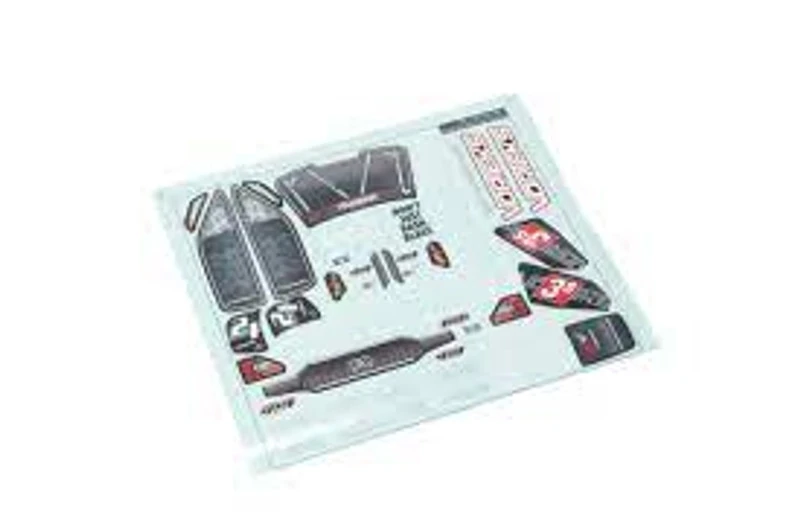 Clear Body With Decals And Window Masks: VORTEKS 4X4 BLX ARA402318 1 Clear Body With Decals And Window Masks: VORTEKS 4X4 BLX ARA402318