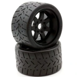 Powerhobby 1/8 Gripper 54/100 Belted Mounted Tires 17mm Black Wheels PHT5102