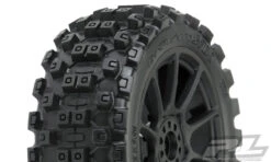 PRO-LINE Badlands MX M2 1/8 MTD Mach 10 Black Wheels F/R PRO906721