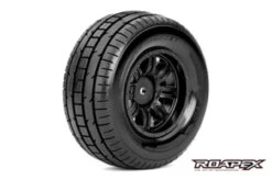 Roapex R/C - Trigger 1/10 Short Course Tires, Mounted On Black