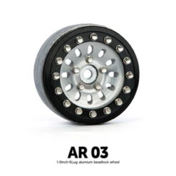 GMA70382 1.9" AR03 5 Lug Aluminum Beadlock Wheels (2)