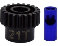 HRANSG21M06 Hot Racing - Steel Pinion Gear, 21 Tooth, 0.6 Module, For 5mm/1/8in Motor Shafts